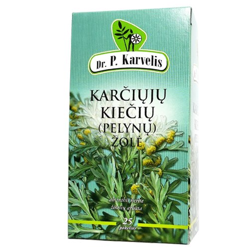 Arbatos ir vaistažolės Karčiųjų kiečių (Pelynų) žolė 1g N25 | Mano Vaistinė