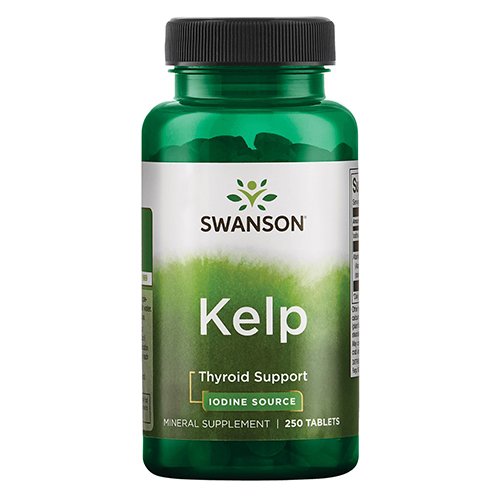 Jodo preparatas  Swanson Kelp (JODAS) 225MCG N250 | Mano Vaistinė