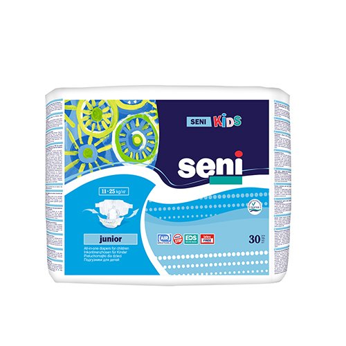 Seni Kids Junior 12-25kg sauskelnės vaikams N30 | Mano Vaistinė