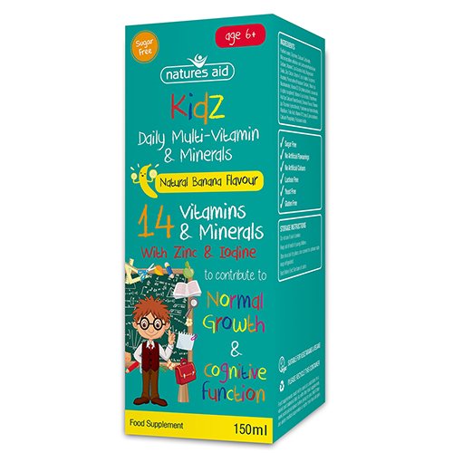 kidz daily multi vitamin and minerals geriamasis skystis 150ml