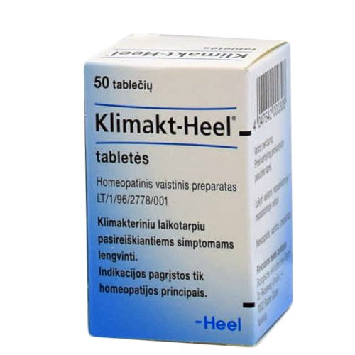 Homeopatinis vaistas Klimakt-Heel tabletės klimakteriniam laikotarpiui, N50 | Mano Vaistinė