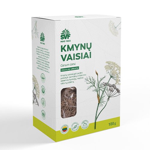 Kmynų arbata, kmynų vaistažolės Kmynų vaisiai, žolelių arbata, 100 g (AC) | Mano Vaistinė