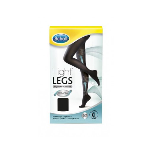 Kompresinės pėdkelnės  Kompresinės pėdkelnės "Scholl Light Legs" 20 DEN, Juoda spalva, XL dydis | Mano Vaistinė