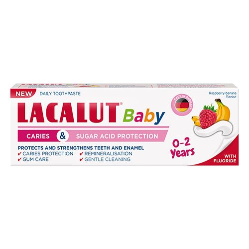 Dantų pasta 0-2 metų vaikams LACALUT BABY, 55ml | Mano Vaistinė