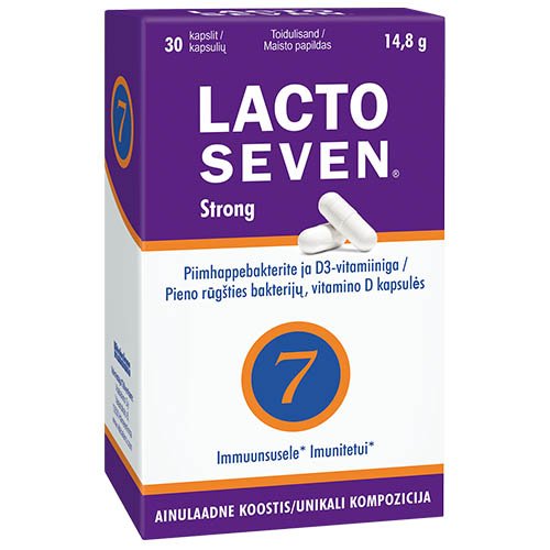 LactoSeven STRONG kapsulės N30 | Mano Vaistinė