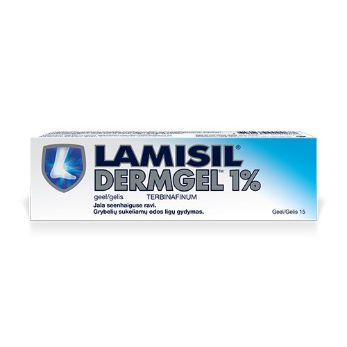 Vaistas grybeliui gydyti Lamisil 1% DermGel gelis 15 g | Mano Vaistinė