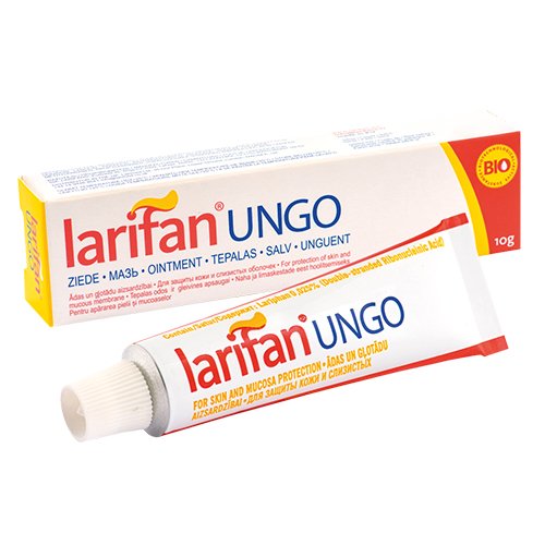 Tepalas natūraliai organizmo antivirusinei apsaugai Larifan Ungo 0,025% tepalas 10g | Mano Vaistinė