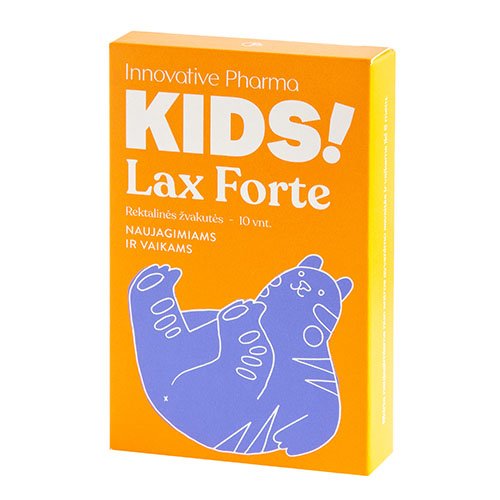 LaxForte baby rektalinės žvakutės N10 | Mano Vaistinė