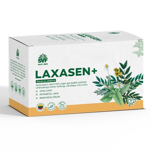 Arbatos ir vaistažolės virškinimui Laxasen Plus žolelių arbata, 1.5 g, N20 | Mano Vaistinė