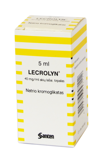 Vaistas akims LECROLYN 40 mg/ml akių lašai (tirpalas), 5 ml, N1 | Mano Vaistinė