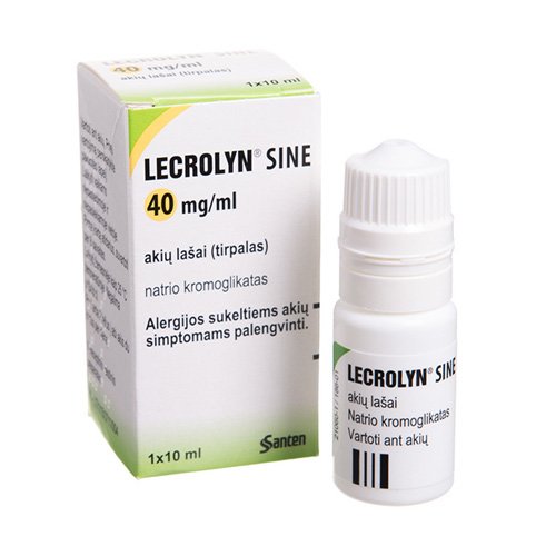 Lecrolyn sine 40mg/ml akių lašai, tirpalas 10ml N1 | Mano Vaistinė