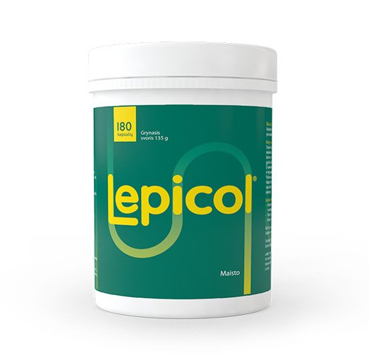 Food supplement for bowel and digestion Lepicol capsules, N180 | Mano Vaistinė