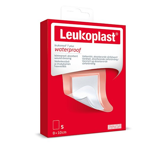 Leukoplast Leukomed T Plus vandeniui atsparus sterilus tvarstis 8x10cm N5 | Mano Vaistinė