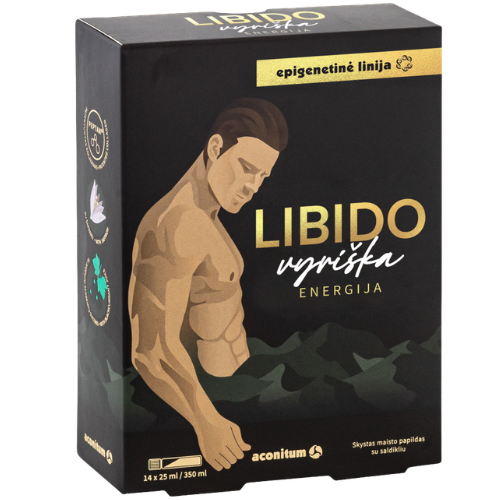 Obuolių skonio Seksualinei funkcijai ir energijai LIBIDO VYRIŠKA ENERGIJA, 14 buteliukų | Mano Vaistinė