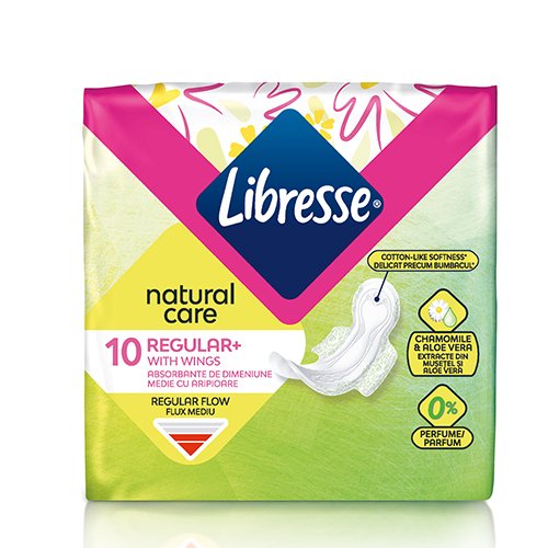 Sauskelnės, kelnaitės ir įklotai Higieniniai paketai Libresse Natural Ultra Care Normal N10 | Mano Vaistinė