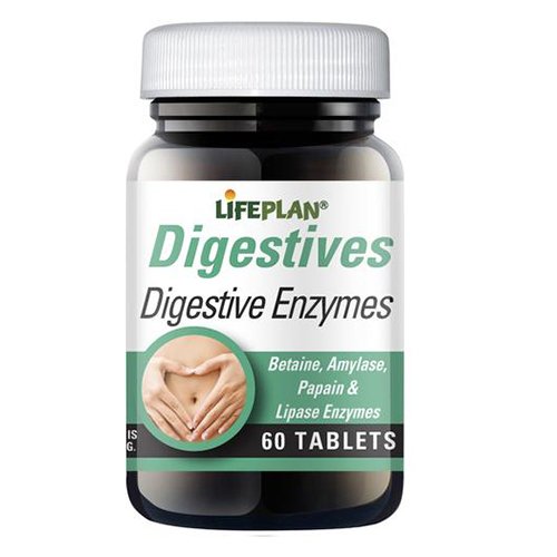 Maisto papildai virškinimui su augaliniais fermentais Lifeplan Augaliniai fermentai (Digestive enzymes) tab. N60 | Mano Vaistinė