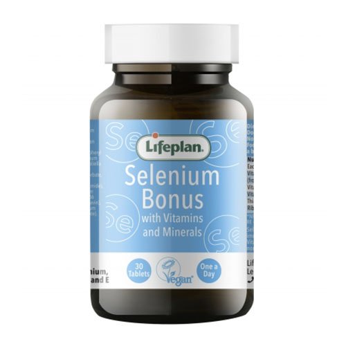 Maisto papildai imuninei sistemai, darbingumui, energijai palaikyti Lifeplan Selenium Bonus tabletės N30 | Mano Vaistinė