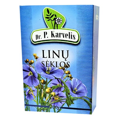 Arbatos ir vaistažolės virškinimui Linų sėklos, 200 g (K) | Mano Vaistinė