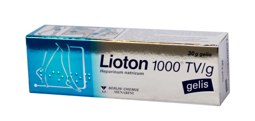 Vaistas venų, kraujagyslių apsaugai  Lioton 1000 UI/g gelis, 50 g | Mano Vaistinė