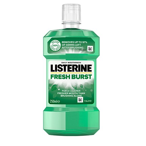 Oral hygiene Listerine Frechburst mouthwash, 250 ml | Mano Vaistinė