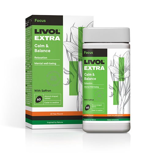 LIVOL EXTRA Calm & Balance, 60 tabl. | Mano Vaistinė