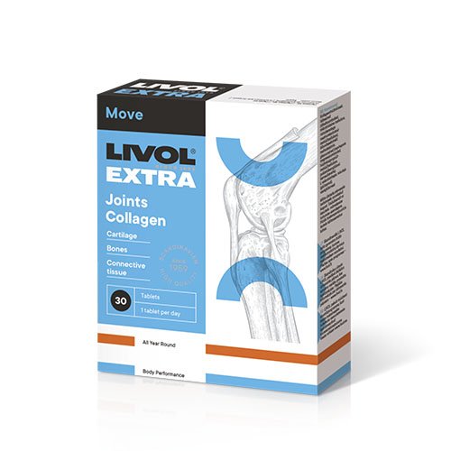 LIVOL EXTRA Joints Collagen, 30 tabl. | Mano Vaistinė