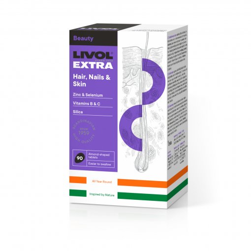 Livol Extra Hair, Nails, Skin tabletės N90 | Mano Vaistinė