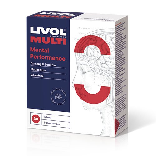 LIVOL MULTI Mental Performance, 30 tabl. | Mano Vaistinė