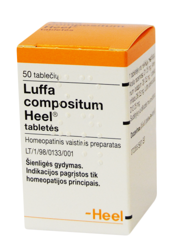 Homeopatinis vaistas Luffa Compositum Heel tabletės šienligei gydyti, N50 | Mano Vaistinė
