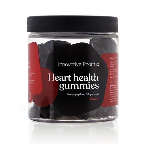 Maisto papildas Heart Health širdžiai ir kraujotakai guminukai N60 | Mano Vaistinė