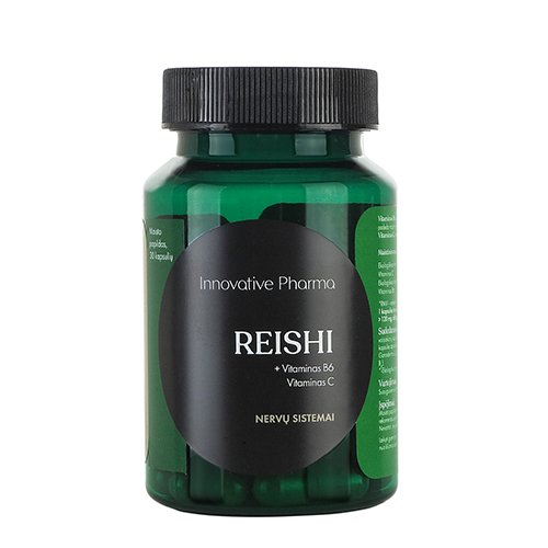 Maisto papildas REISHI+ Vitaminas C + Vitaminas B6 kaps. N30 | Mano Vaistinė