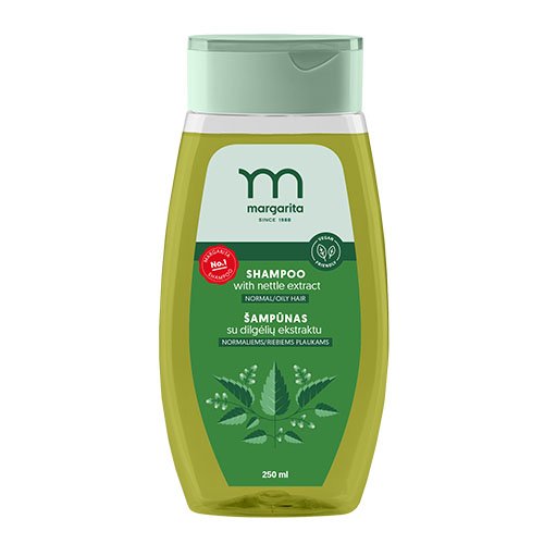 Plaukų priežiūros priemonė Margarita plaukų šampūnas su dilgėlių ekstraktu, 200 ml  | Mano Vaistinė