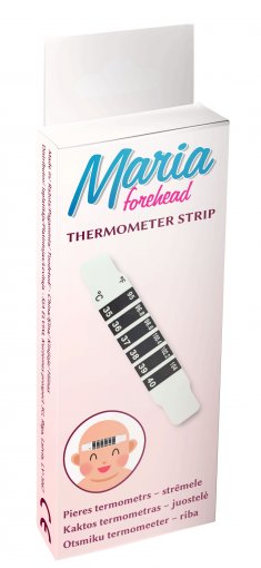 Maria Forehead Thermometer Strip kaktos termometro juosta N1 Maria Forehead Thermometer Strip kaktos termometro juosta N1