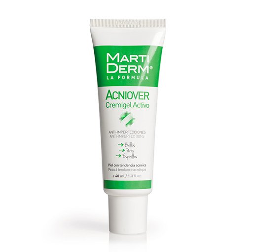 Kreminis gelis odai MARTIDERM Acniover aktyvus kremas - gelis, 40 ml | Mano Vaistinė