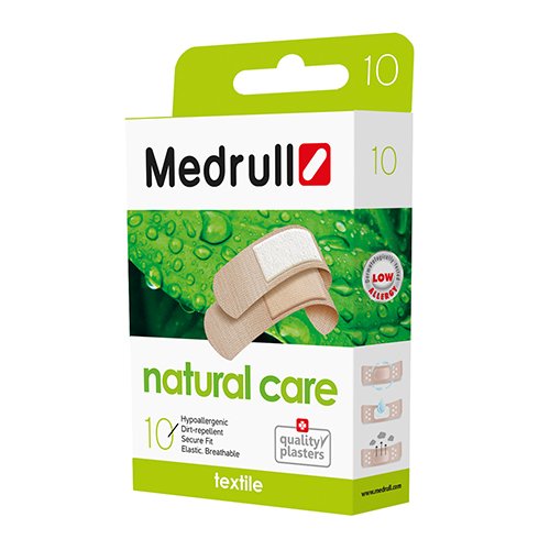 Pleistrai žaizdoms Medrull Natural Care pleistrai, N10 | Mano Vaistinė