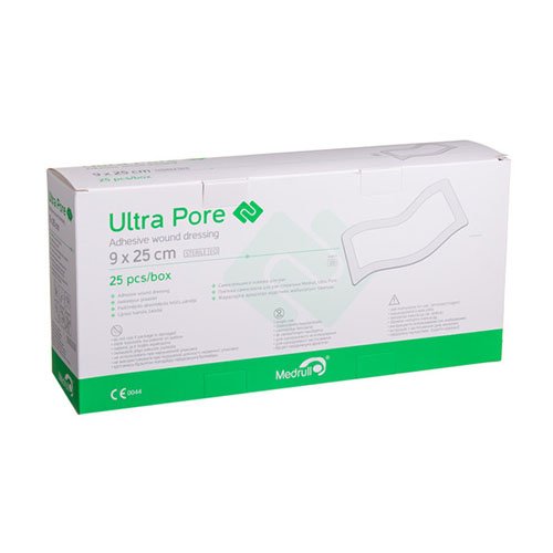Ultra Pore lipnus chirurginis tvarstis žaizdai 9x25cm N25 | Mano Vaistinė