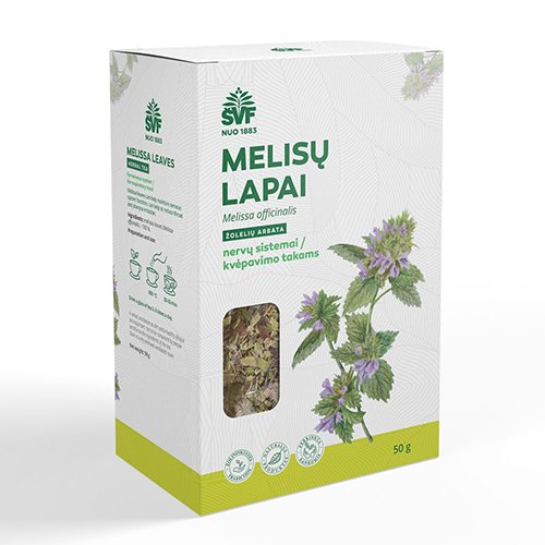 Arbatos ir vaistažolės MELISSA LEAVES, 50 g (AC) | Mano Vaistinė