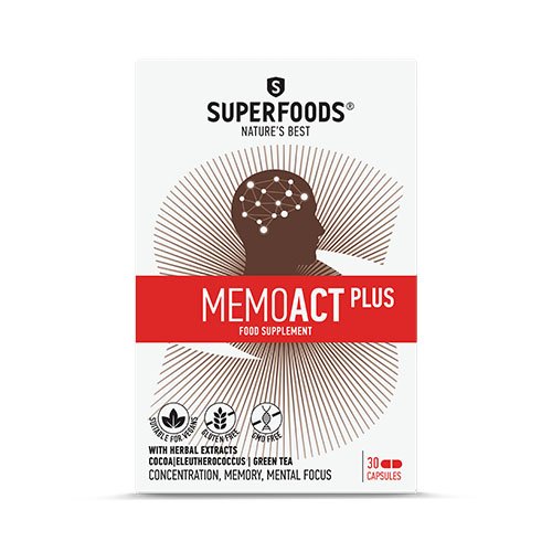 SUPERFOODS MEMOACT PLUS, 30 kapsulių | Mano Vaistinė