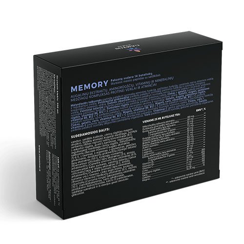 Memory maisto papildas buteliukuose, 14 vnt. | Mano Vaistinė