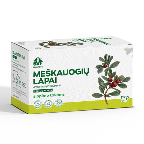 Arbatos ir vaistažolės BEARBERRY LEAF 1.5 g, N24 (AC) | Mano Vaistinė