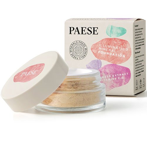 Užtikrina natūralų makiažo efektą Skaistinanti mineralinė pudra PAESE MINERALS, spalva  202W, 7 g | Mano Vaistinė
