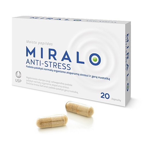 Miralo Anti - Stress kapsulės N20 | Mano Vaistinė