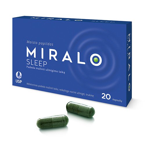 Miralo Sleep kapsulės, N20 | Mano Vaistinė