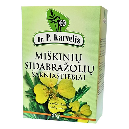 Arbatos ir vaistažolės Miškinės sidabražolės šakniastiebiai, 50 g | Mano Vaistinė