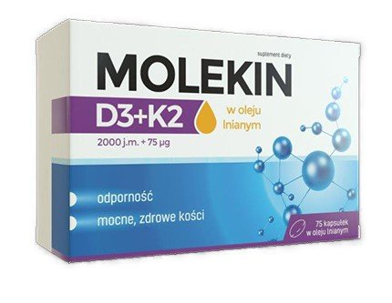 Molekin D3+K2, 2000 IU kapsulės N75 | Mano Vaistinė