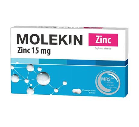 Molekin Zn 15mg tabletės N30 | Mano Vaistinė