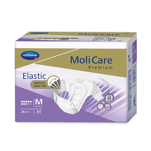 MoliCare Premium Elastic sauskelnės 8 lašai M N26  | Mano Vaistinė