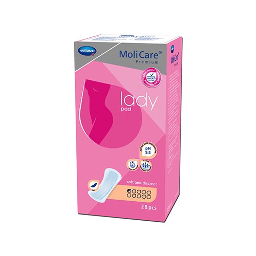 Higieniniai įklotai esant šlapimo nelaikymui MoliCare Premium lady pad įklotai 0.5 lašo N28 | Mano Vaistinė