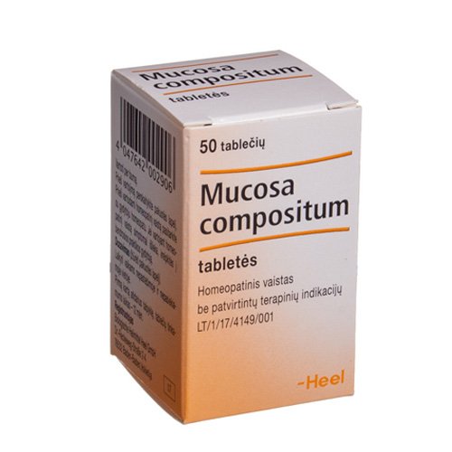 Mucosa compositum tabletės N50 | Mano Vaistinė