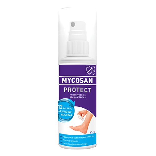 Mycosan Protect apsauginis purškiklis nuo grybelio 80ml N1 | Mano Vaistinė